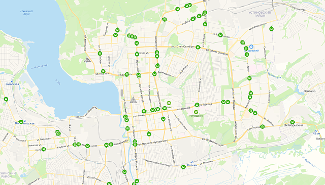 Яндекс Карты начали показывать движение общественного транспорта Ижевска и Можги